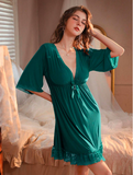 Green Nighty for Women - Elegant Sleepwear with Ultimate Comfort - Nightylux