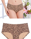 Stylish Bridal Cheetah Bra Panty Set - Single Padded Non-Wired - Brown - Nightylux